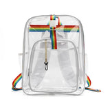Clear PVC Transparent Backpack Waterproof School Bag
