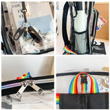 Clear PVC Transparent Backpack Waterproof School Bag