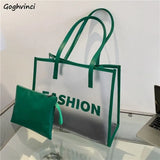 Transparent Shoulder Bag Large Capacity Casual Tote
