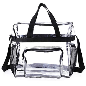 Transparent Shoulder Crossbody Bag Large Capacity Zipper Pouch