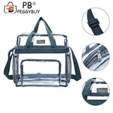 Transparent Shoulder Crossbody Bag Large Capacity Zipper Pouch