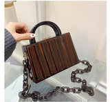 Transparent Acrylic Box Bag Hand-held Shoulder Bag Wedding Evening Tote