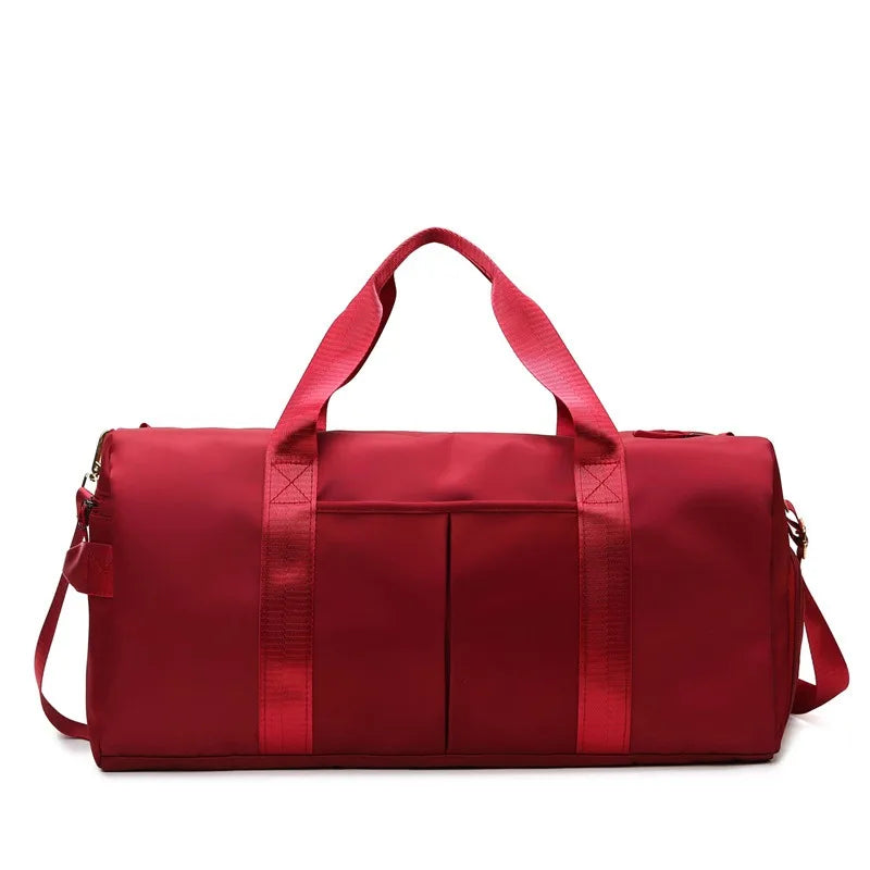 Travel Bag Women Cabin Tote Bag Handbag Oxford Cloth Shoulder Solid Bag