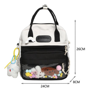 Travel Hit Nylon Backpack Large Capacity Knapsack for Women