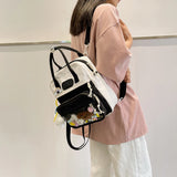 Travel Hit Nylon Backpack Large Capacity Knapsack for Women