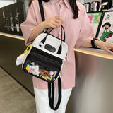 Travel Hit Nylon Backpack Large Capacity Knapsack for Women