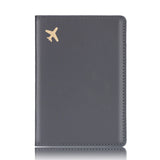 Travel Passport Cover Holder Hot Stamping Plane for Men Women C