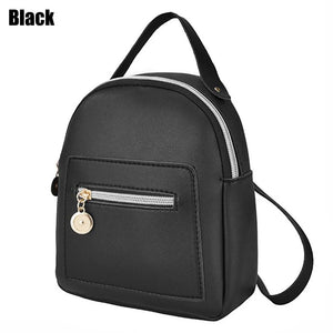 Small Business PU Leather Backpack Waterproof Mini Bag for Women