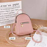 Small Business PU Leather Backpack Waterproof Mini Bag for Women