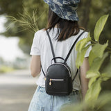 Small Business PU Leather Backpack Waterproof Mini Bag for Women