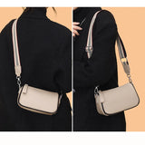 Soft Leather Sling Handbag Vintage Shoulder Messenger Bag
