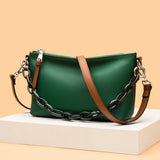 Vintage Leather Bucket Shoulder Bag for Women