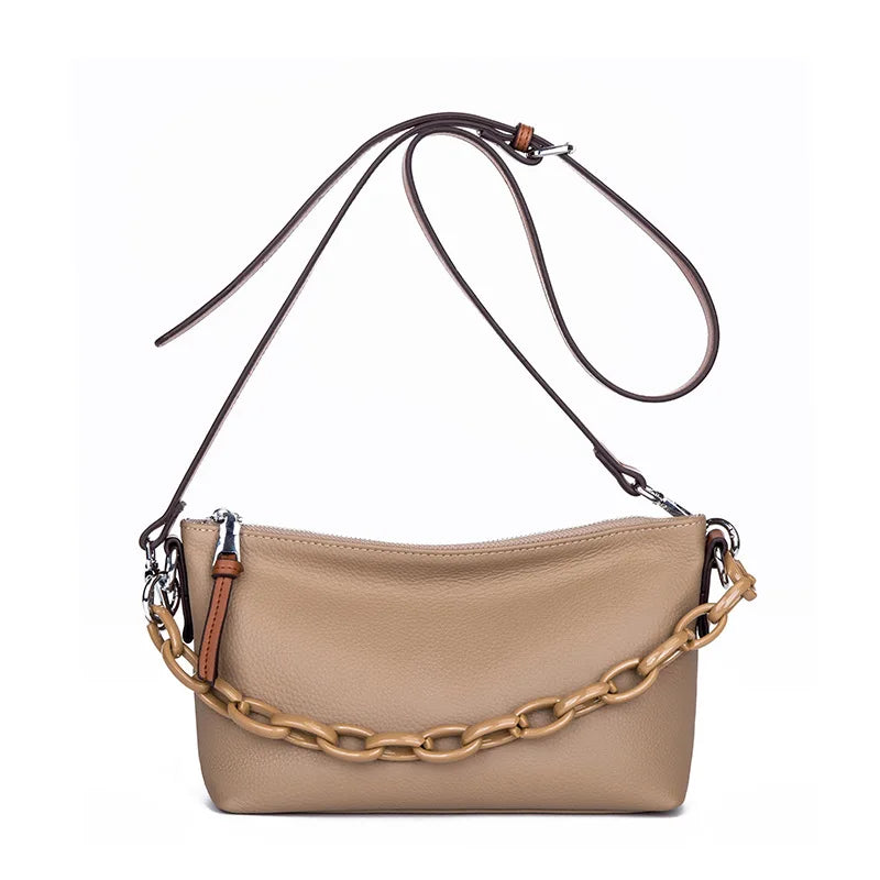Vintage Leather Bucket Shoulder Bag for Women
