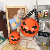 Funny Pumpkin Devil Women's Shoulder Bag