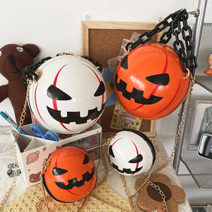 Funny Pumpkin Devil Women's Shoulder Bag