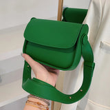 Green Crossbody Flap Bag Small Shoulder Handbags for Women