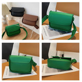 Green Flap Crossbody Bag for Women