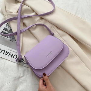 Solid Flap Shoulder Bag Handbags Crossbody Bags for Women