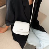 Solid Flap Shoulder Bag Small Women Messenger Bags