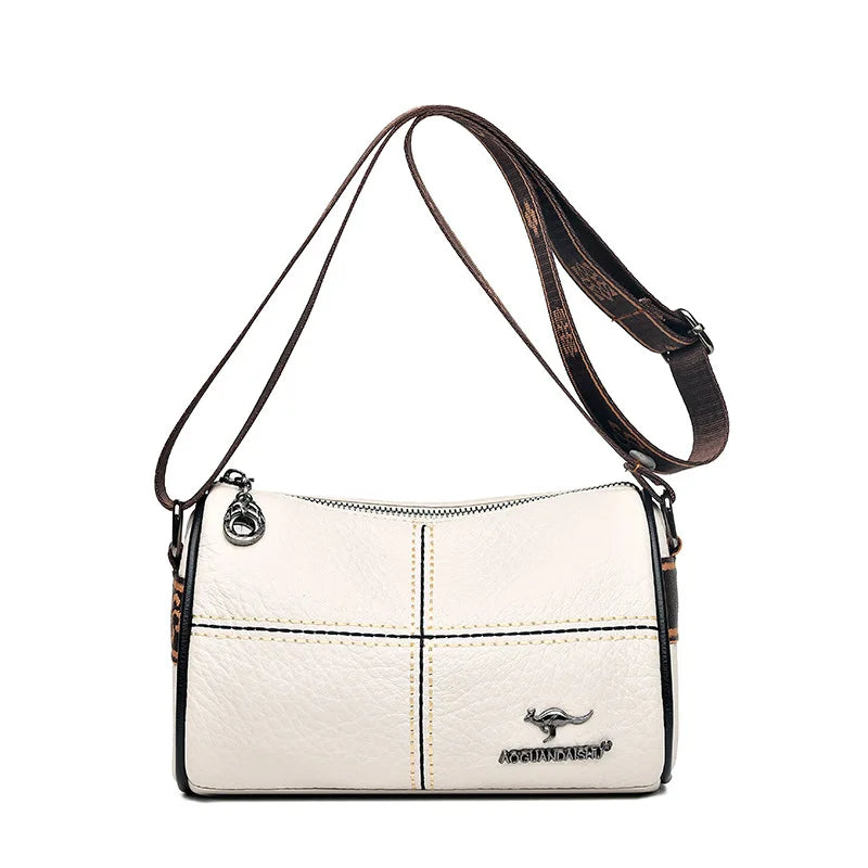 Crossbody Pillow Handbags Women's Leather Vintage Shoulder Messenger Bags