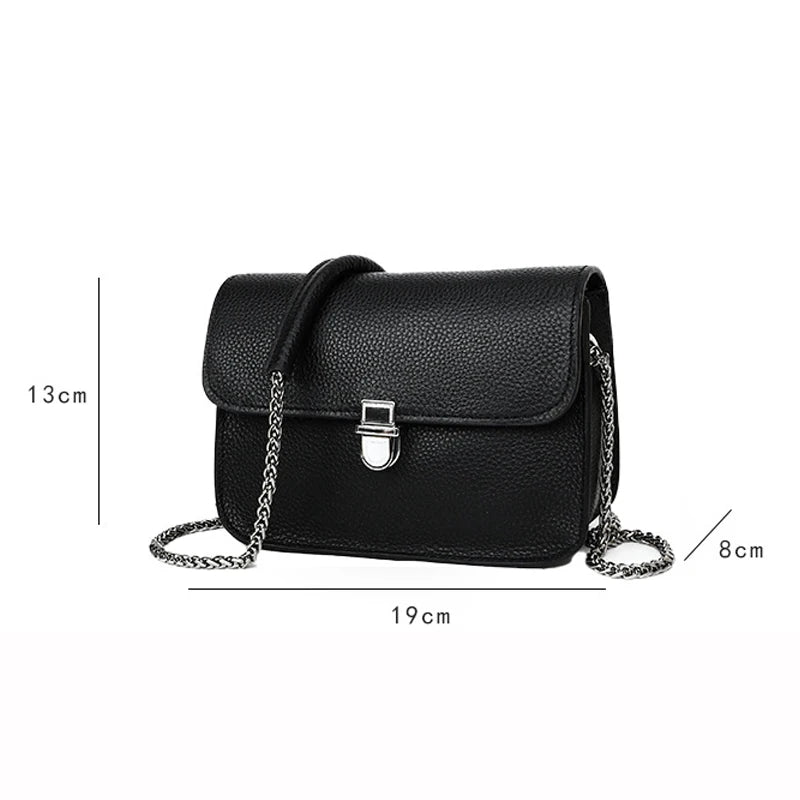 Vintage Leather Mini Sling Shoulder Bag