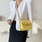 High Quality PU Leather Women's Shoulder Bag Retro Crossbody Square Purse
