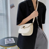 High Quality PU Leather Women's Shoulder Bag Retro Crossbody Square Purse