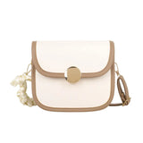 High Quality PU Leather Women's Shoulder Bag Retro Crossbody Square Purse