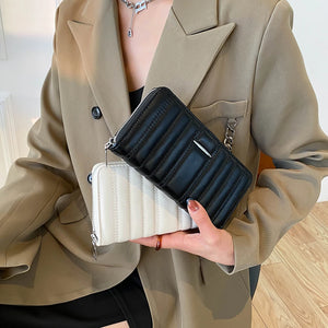 PU Leather Long Wallet Female Purse Large Capacity Phone Bag