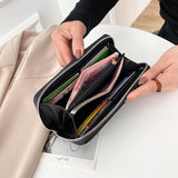 PU Leather Long Wallet Female Purse Large Capacity Phone Bag