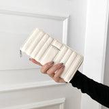 PU Leather Long Wallet Female Purse Large Capacity Phone Bag
