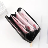Love Wallet Unisex Casual Long Clutch Bag Pu Leather Embroidery Senior Wallet