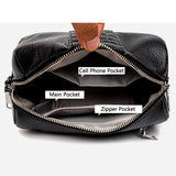 Vintage Leather Shoulder Bag for Women Casual Pillow Design