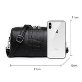 Vintage Leather Shoulder Bag for Women Casual Pillow Design