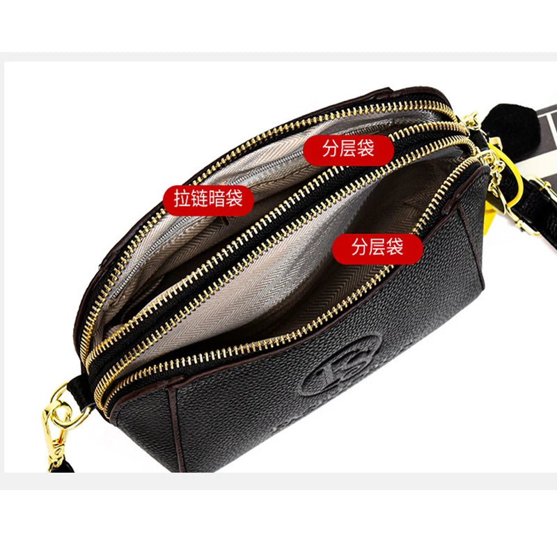 Leather Shell Bucket Handbag Vintage Lady Tote