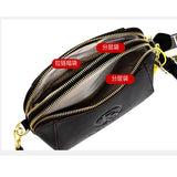 Leather Shell Bucket Handbag Vintage Lady Tote