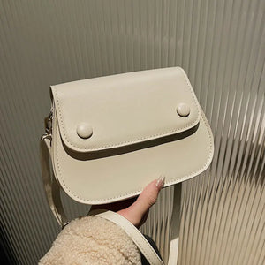 Retro Handbags For Women High Pu Leather Female Shoulder Bag