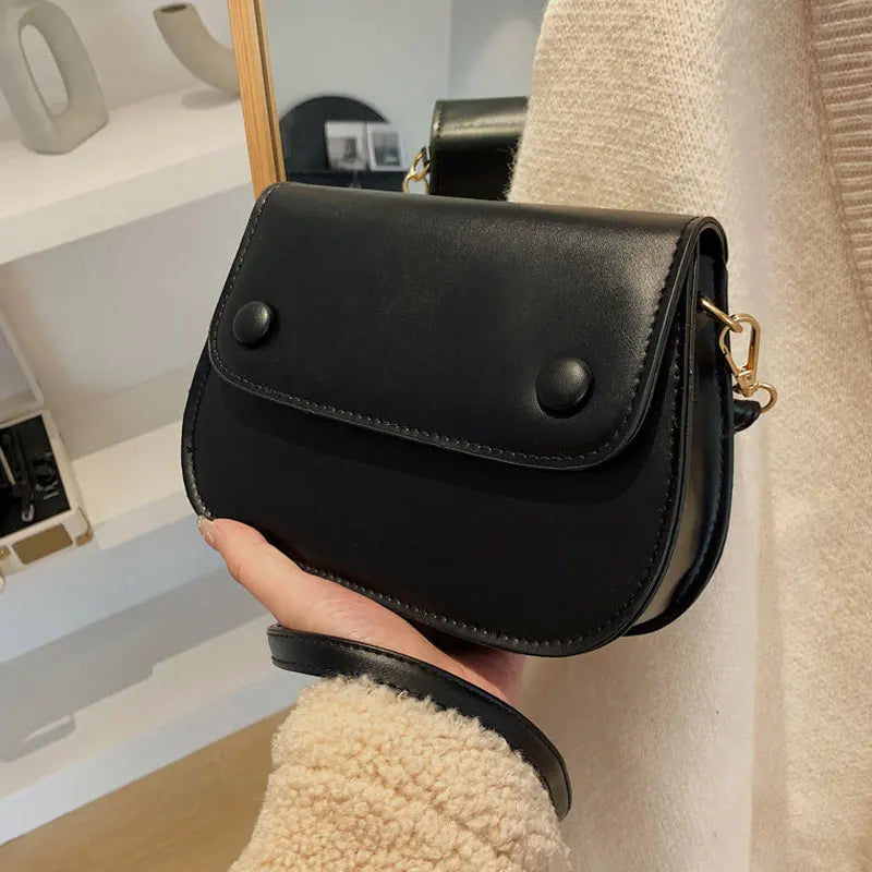 Retro Handbags For Women High Pu Leather Female Shoulder Bag