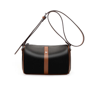 Panelled Crossbody Bag Leather Casual Lady Shoulder Messenger