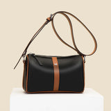 Panelled Crossbody Bag Leather Casual Lady Shoulder Messenger