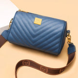 Quilted Crossbody Handbags Women'S Leather Casual Messenger Shoulder Bags