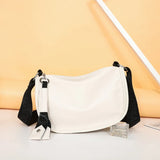 Leather Saddle Crossbody Bag Tassel Handbag