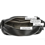 Leather Saddle Crossbody Bag Tassel Handbag