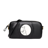 Vintage Leather Crossbody Bag Women Casual Shoulder Messenger Purse