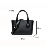 Leather Bucket Casual Vintage Tote Women's Shoulder Bag