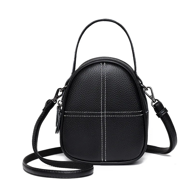 Women's Shell Leather Top Handle Tote Bag