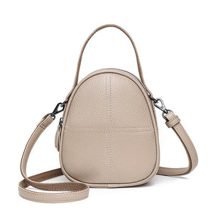 Women's Shell Leather Top Handle Tote Bag