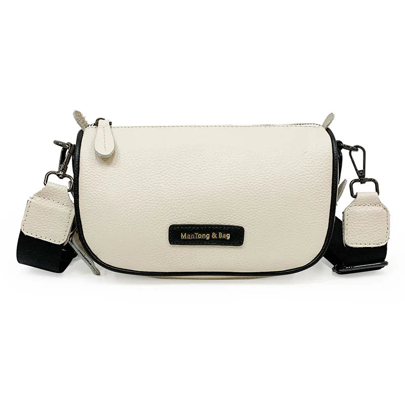 Vintage Tan Leather Sling Handbag for Women