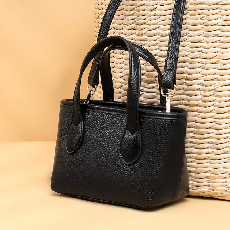 Vintage Bucket Leather Shoulder Bag