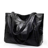 PU Leather Tote Messenger Bag Women Handbag Shoulder Bag
